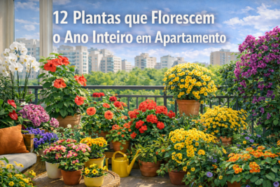 12 Plantas que Florescem o Ano Inteiro em Apartamento